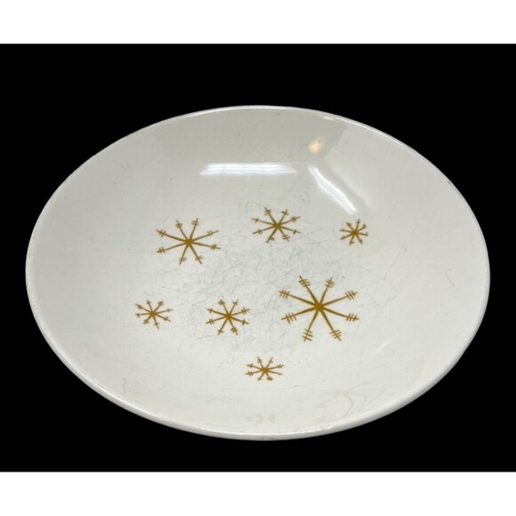 Atomic Royal China Star Glow MCM Serving Bowl Starburst Design 8 8/7 in READ - Picture 4 of 5